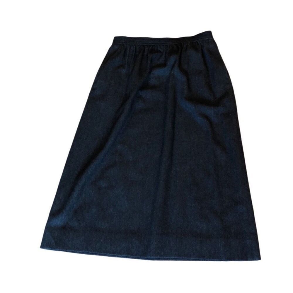 Vintage J.G. Hook Wool Skirt Grey MIDI Lined